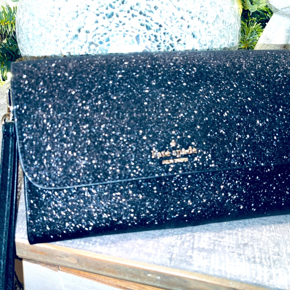 NWT Kate Spade Black Boxed Med Flap Phone Wristlet -FREE SHIPPING!